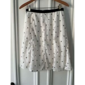 Loft Cream floral and black and skirt 2P